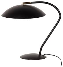 Shop for stylish mid century lamp shades with zazzle. Mid Century Modern Task Table Lamp Matte Black Midcentury Table Lamps By Design Tree Houzz