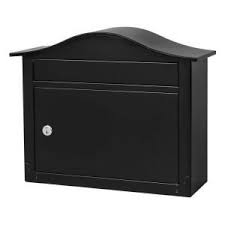 Architectural Mailboxes Saratoga Wall Mount Lockable Mailbox In Black 2550b 10 At The Home Depot Architectural Mailboxes Wall Mount Mailbox Lockable Mailbox