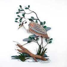 Hand Carved Blue Heron Wall Art Cw275x Etsy Beach Wall Art Custom Metal Work Carved Wooden Birds