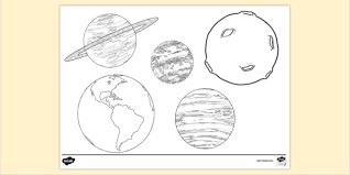 There are over 15 different pages in this free printable solar system coloring pages pack to learn about sun, mercury, venus, earth, the moon, mars, jupiter, saturn, uranus, neptune, asteroid belt, pluto, and the milky way galaxy. Free Printable Planet Colouring Page Colouring Sheets