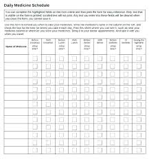 Medication Schedule Template Excel Jasonkellyphoto Co