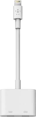 Belkin Lightning Audio With Charge Adapter White F8j198btwht Best Buy