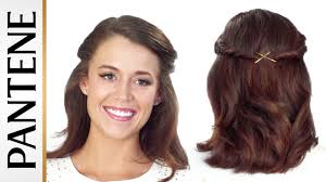 What you need hair brush comb bobby pins hairspray how to do brush your hair to remove all knots and tangles. Half Up Half Down Hairstyles Easy Half Up Twist Updo Youtube