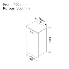 The word schrank loosely translates to cabinet (e.g. Burgbad Essento Halbhoher Schrank Mit 1 Tur Front Weiss Hochglanzend Korpus Weiss Hochglanzend Uhcb040rf0908 Emero De