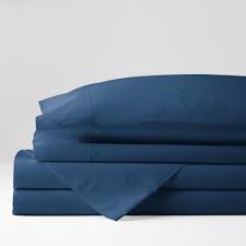 Shop navy blue sheets from crane & canopy. The Company Store Classic 4 Piece Navy Blue Solid 210 Thread Count Cotton Percale California King Sheet Set Ec39 Ck Navy Blue The Home Depot