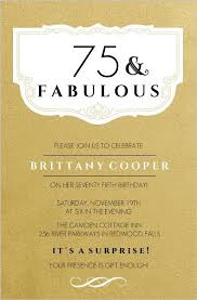 Surprise Birthday Invitation Wording For Adults The Best 75th Birthday Invitations And Party Invitation Wording Ideas 75th Birthday Invitations 75th Birthday Parties Birthday Party Invitation Templates