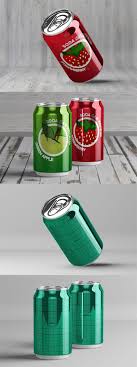 Free Soda Can Mockup Packaging Template Mockup Design Packaging Mockup