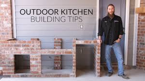 These kits are available in a broad range of sizes and shapes as well as materials and. Outdoor Kitchen Planning Building Process The Watson Family S Kitchen Build Bbqguys Com Youtube