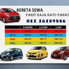 Jadwal & harga tiket kereta api dari stasiun pasar senen. Sewaan Kereta Sewa Parit Raja Batupahat Facebook