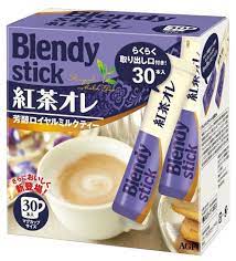 Agf Blendy Stick Tea Au Lait Royal Milk 11g 30 Sticks From Japan F S For Sale Online Ebay Royal Milk Tea Coffee Box Colour Stick