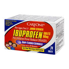 Careone Junior Strength Ibuprofen 100mg Grape Flavored
