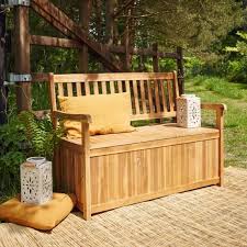 Banc Coffre En Bois D Acacia Hanoi En 2020 Coffre En Bois Banc Coffre Banc Jardin