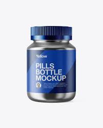 Metallic Pills Bottle Mockup In Bottle Mockups On Yellow Images Object Mockups Bottle Mockup Pill Bottles Mockup Free Psd
