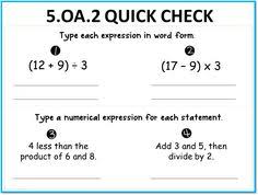 Write and interpret numerical expressions. 13 Writing Numerical Expressions Ideas Numerical Expression Middle School Math 5th Grade Math