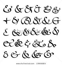 Calligraphic Ampersand Symbols Typographic Keywords Ampersand Bold Doodle Drawing Drawn Font Illustration In Ampersand Tattoo Lettering Fonts Lettering Floristic feminine brand logo template vector.