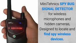 Nowadays, you can never be sure that your privacy or safety is guaranteed. Minitehnics Spy Bug Signal Detector For Wireless Microphones And Hidden Cameras Designed To Locate A Youtube