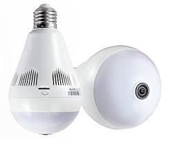 Ip Dome Camera Wifi Wireless 360 Degree Full Lighting Panoramic Fisheye Network Cameras Led Bulb In Wireless Home Security Home Security Systems Home Security