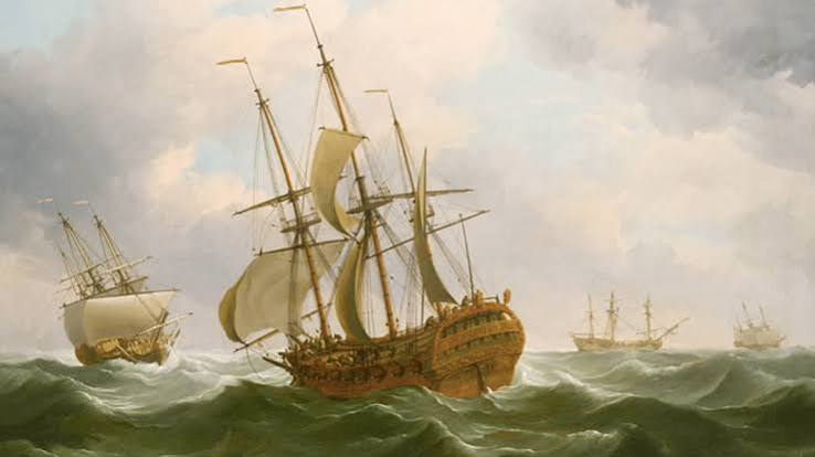 East Indiamen in a Gale - World History Encyclopedia
