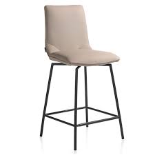 Taupe counter height bar stools for kitchen island. Stools