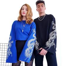 Yeni Renk Ispanyol Kol Ejderha Unisex Oversize Sweatshirt 49 99 Tl S M L Bedenleri Model S Giydi 1 60 45 Kilo Siparis Vermek Moda Stilleri Mavi Giyim