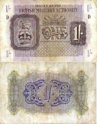 British Armed Forces 1 Shilling 1943 British Military Authority Notas