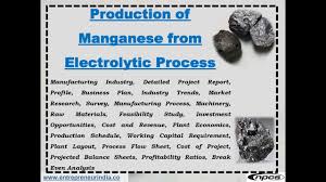 production of manganese from electrolytic process