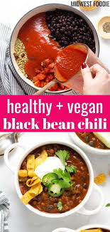Vegan Black Bean Lentil Chili Recipe Vegan Black Bean Vegetarian Chili Vegan Black Bean Chili