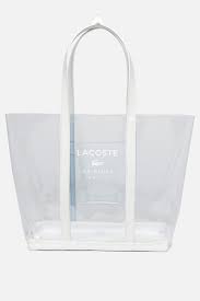 Download Lacoste Emma Transparent Medium Tote For Swimming Lacoste Bag Transparent Bag Womens Tote Bags