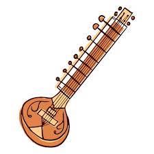 Music has always been an identity of a country: Indian Musical Instrument Sitar Variant Hand Drawn Ad Sponsored Sponsored Inst In 2021 Indian Musical Instruments Musical Instruments Drawing How To Draw Hands