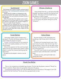 10 Great Games To Play On Zoom Virtual Games For Kids Games To Play Digital Learning Activities
