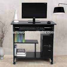 Choose traditional, modern designs or impressive executive desks. Wood Portable Small Space Computer Trolley Desk Home Office Pc Laptop Workstation Furniture With Storage Shelves On Wheels Buy Computer Table Computer Desk Office Desk Product On Alibaba Com