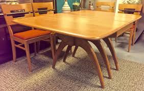 Mid Century Heywood Wakefield Wishbone Dining Set With Eight Chairs By Artifactsrevival On Etsy Vintage Painted Furniture Heywood Wakefield Dining Table Style