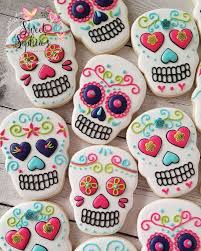 My First Set Of Custom Sugar Skull Cookies Sweetsophiascookies Skull Cookies Halloween Sugar Cookies Decorated Halloween Cookies Decorated