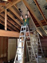 How We Turned Our House Into A Giant Foam Box Part Ii Ceiling Insulation Frugal Happy In 2020 Ceiling Insulation Insulation Best Insulation