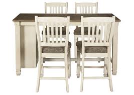 Bedroom, living room, dining room, kitchen, office, outdoor Bolanburg Antique White Rectangular Dining Table W 4 Upholstered Chairs Ivan Smith Furniture