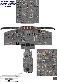 Boeing 727 200 Advanced Cockpit Poster Digital Download Boeing 727 Boeing 727 200 Cockpit
