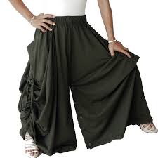 And It Turns Into A Pair Of Trousers 8d Ladies Convertible Pant Or Skirt Long And Comfy Green Cotton Jersey Thais Convertible Clothing Skirts Diva Clothes
