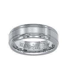 Men S Artcarved Wedding Band In 18k White Gold And Tungsten 7mm Wide Artcarved Wedding Band Wedding Bands Mens Wedding Bands