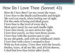 How Do I Love Thee Let Me Count The Ways Rhyme Scheme Elizabeth Barret Browning How Do I Love Thee A Presentation By Cas Schroy Ppt Download