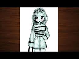 Maybe i can't reply one by one, but i certainly read it. Cute Girl Sketch Anime Girl Drawing Step By Step For Beginners Easy Girl Sketch Youtube