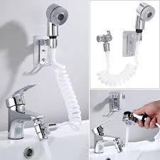 Filling a large bucket with water from your sink can be problematic: 2 In 1 New Flexible Water Faucet External Shower Head Set Handheld Kitchen Sink Bathroom Toilet Wash Faucets Sprayer Shopee Malaysia