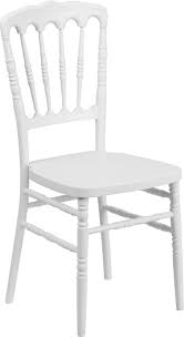 Can white folding chairs be returned? Resin Stacking Napoleon Banquet Chairs