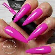 Opaque pastel pink and pink glitter nail design Pin On Nails