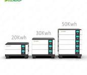 Gratis Stack LIFePO4 Baterai Kabinet 10KWH 20KWH 30KWH 40KWH 50KWH Baterai  Lithium Ion Surya untuk Penggunaan Inverter ESS Surya