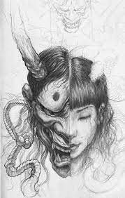 Ý nghĩa hình xăm mặt quỷ là gì? Tattoo Artist In Saigon Hannyan Oni Quá»· Hannyan