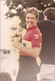 The Schwinn teams. Men, 1st place: (L to R) Art Armour, Tim Potter, John  Pfeiffelman, Timothy Jones, Jack Sheehan. Women: (2nd place) (L to R): Laura  Eisler, Betsy Elliot, Laurie Chase (other