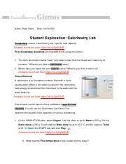 A chemist mixes 500 g of lead at 500°c with 1,200 g of water at 20°c. Answer Key Calorimetry Lab Gizmo Answers Activity C Solved Get The Gizmo Read Activity C Click Reset Weak Chegg Com Calorimetry Lab Gizmo Explore Learning Gizmo