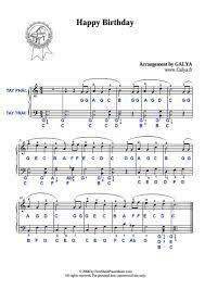 Piano Sheet Happy Birthday Hướng Dẫn Cac Nốt Nhạc Cho Người Mới Piano Sheet Piano Nốt Nhạc