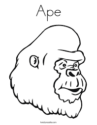 Plus, it's an easy way to celebrate each season or special holidays. Ape Coloring Page Twisty Noodle