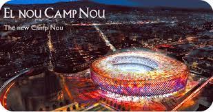 Catalan football building renewal, spain design by nikken sekkei / pascual i ausió arquitectes. New Camp Nou Stadium